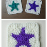 Star Granny Square Free Crochet Pattern and Video Tutorial
