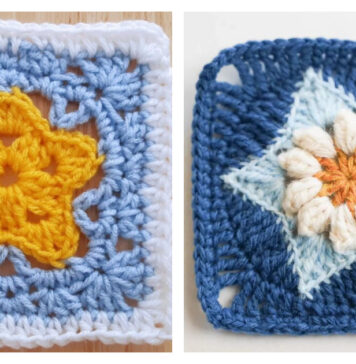 Twinkle Star Granny Square Crochet Patterns