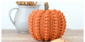 Bobble Stitch Pumpkin Free Crochet Pattern