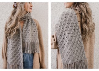 Dandelion Meadow Scarf Free Crochet Pattern