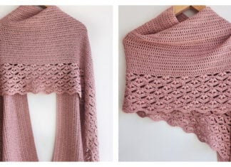 Floral Drift Shawl Free Crochet Pattern