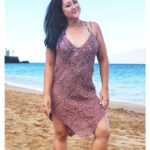 Granny Square Swimsuit Cover up Free Crochet Pattern and Video Tutorial