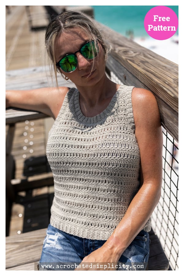 Lakelyn Tank Top Free Crochet Pattern