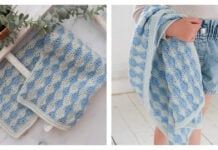 Little Waves Baby Blanket Free Crochet Pattern