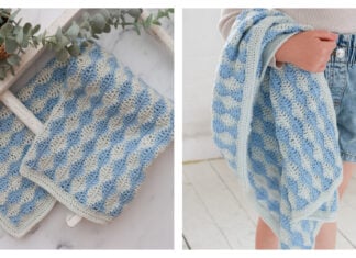 Little Waves Baby Blanket Free Crochet Pattern