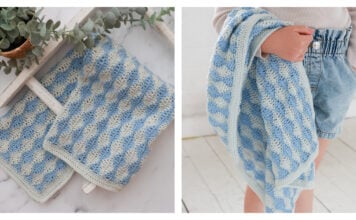 Little Waves Baby Blanket Free Crochet Pattern
