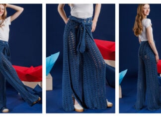 Seabreeze Mesh Wrap Pants Free Crochet Pattern