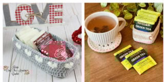 Tea Bag Basket Free Crochet Patterns