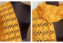Tulip Garden Scarf Free Crochet Pattern and Video Tutorial