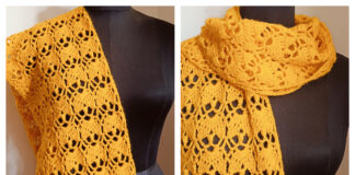 Tulip Garden Scarf Free Crochet Pattern and Video Tutorial
