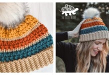 Bonfire Beanie Free Crochet Pattern and Video Tutorial