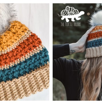 Bonfire Beanie Free Crochet Pattern and Video Tutorial