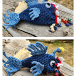 Brain Eater Fish Dice Bag Free Crochet Pattern