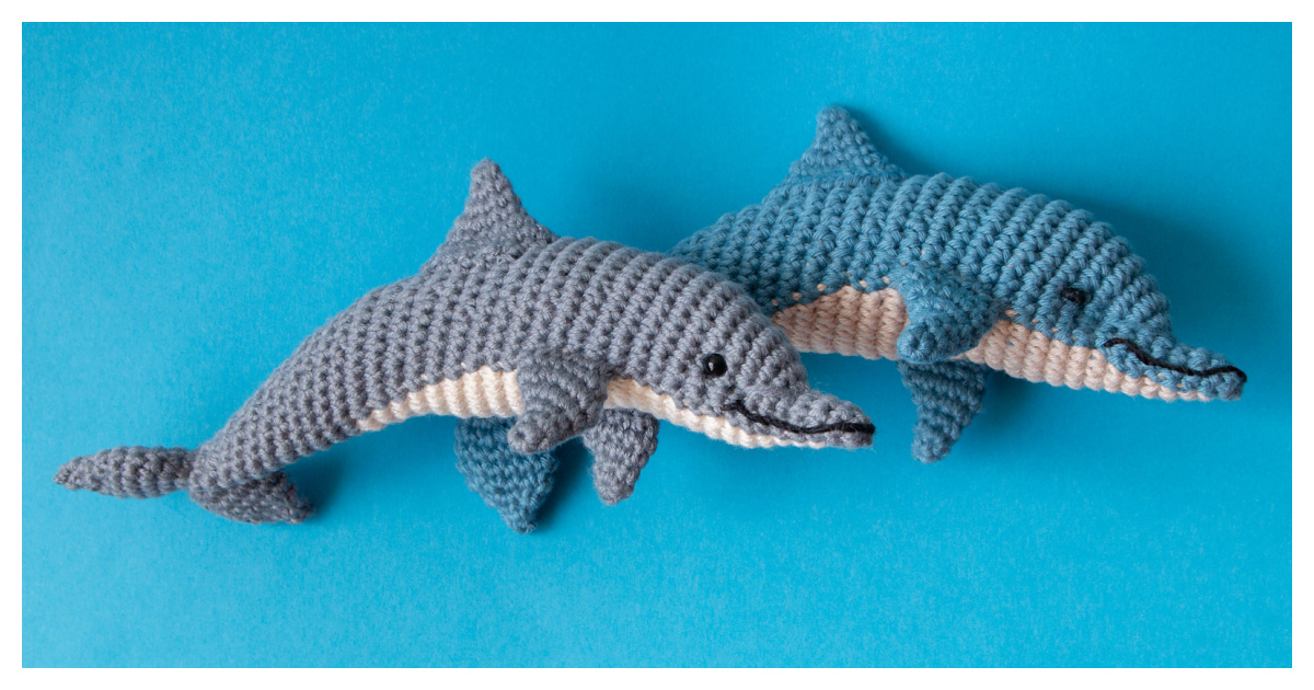 Delsa the Dolphin Amigurumi Free Crochet Pattern and Video Tutorial