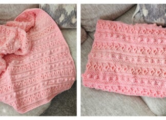 Diamond Puff Blanket Free Crochet Pattern