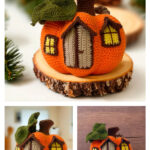Fall Amigurumi Pumpkin House Crochet Pattern