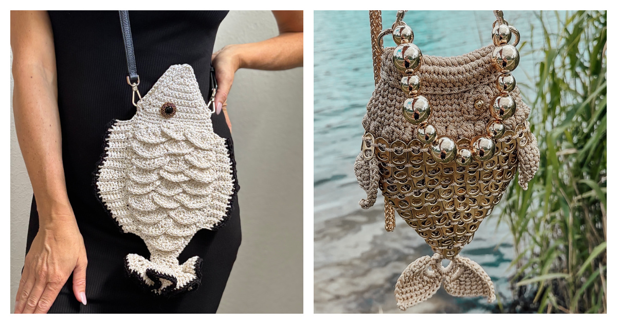 6 Fish Bag Crochet Patterns