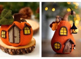 Halloween Pumpkin House Crochet Patterns