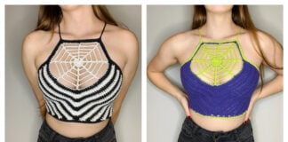 Spiderweb Halter Top Crochet Pattern and Video Tutorial