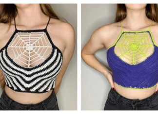 Spiderweb Halter Top Crochet Pattern and Video Tutorial