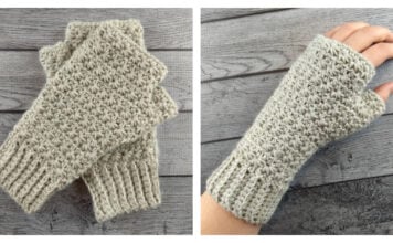 Stella Fingerless Gloves Free Crochet Pattern