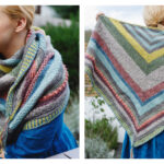 Tunisian Sampler Shawl Free Crochet Pattern