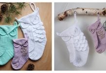 Athena Owl Stocking Crochet Pattern