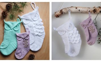 Athena Owl Stocking Crochet Pattern