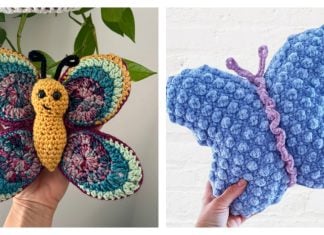 Butterfly Cushion Pillow Crochet Patterns