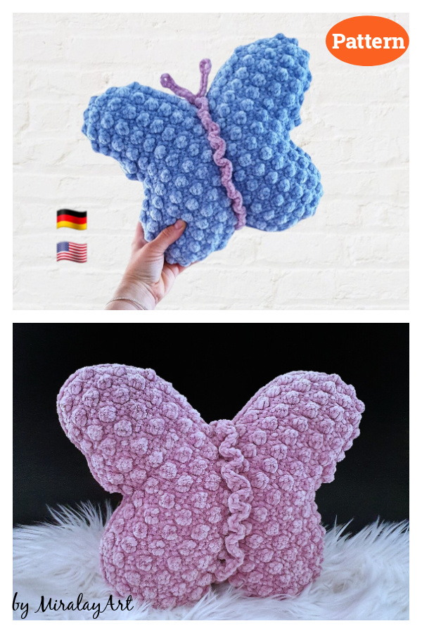 Butterfly Pillow Crochet Pattern