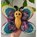 Butterfly Pillow Free Crochet Pattern