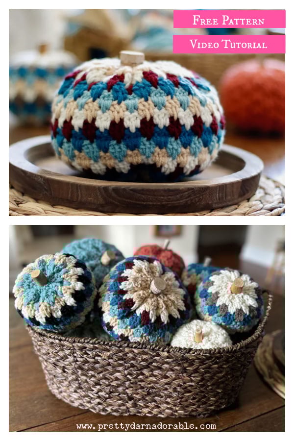 Country Charm Pumpkin Free Crochet Pattern and Video Tutorial