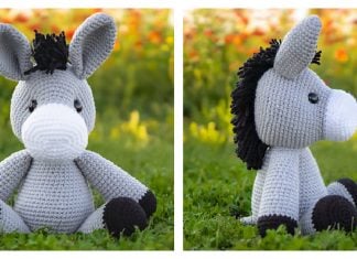 Delilah the Donkey Amigurumi Free Crochet Pattern