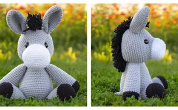 Delilah the Donkey Amigurumi Free Crochet Pattern