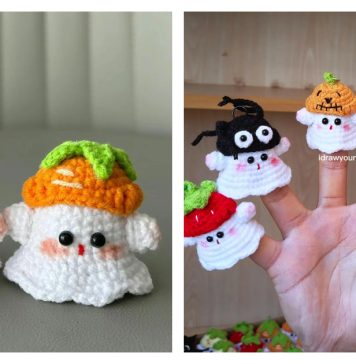 Halloween Ghost Amigurumi Crochet Pattern