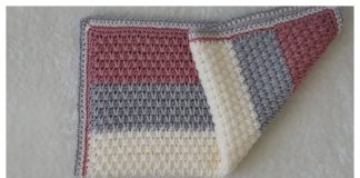 Jamie Moss Stitch Baby Blanket Free Crochet Pattern and Video Tutorial