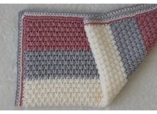 Jamie Moss Stitch Baby Blanket Free Crochet Pattern and Video Tutorial