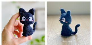 Jiji the Black Cat Amigurumi Free Crochet Pattern