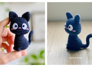 Jiji the Black Cat Amigurumi Free Crochet Pattern