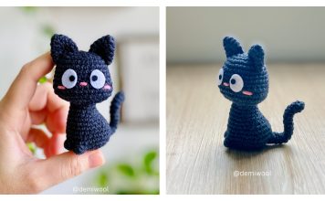 Jiji the Black Cat Amigurumi Free Crochet Pattern
