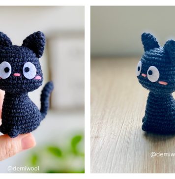 Jiji the Black Cat Amigurumi Free Crochet Pattern