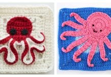 Octopus Granny Square Free Crochet Patterns