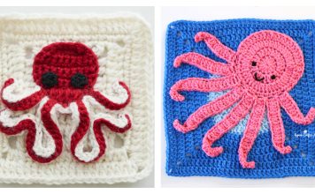 Octopus Granny Square Free Crochet Patterns