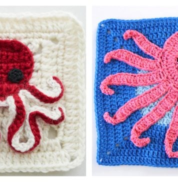 Octopus Granny Square Free Crochet Patterns