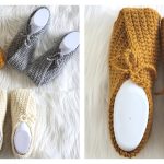 Origami Slippers Free Crochet Pattern
