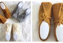 Origami Slippers Free Crochet Pattern