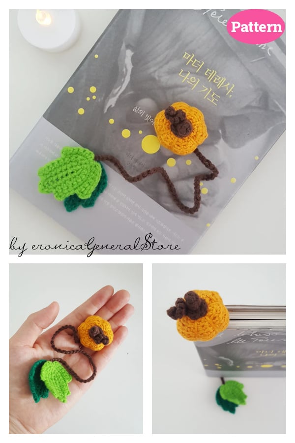 Pumpkin Bookmark Crochet Pattern