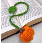 Pumpkin Bookmark Free Crochet Pattern