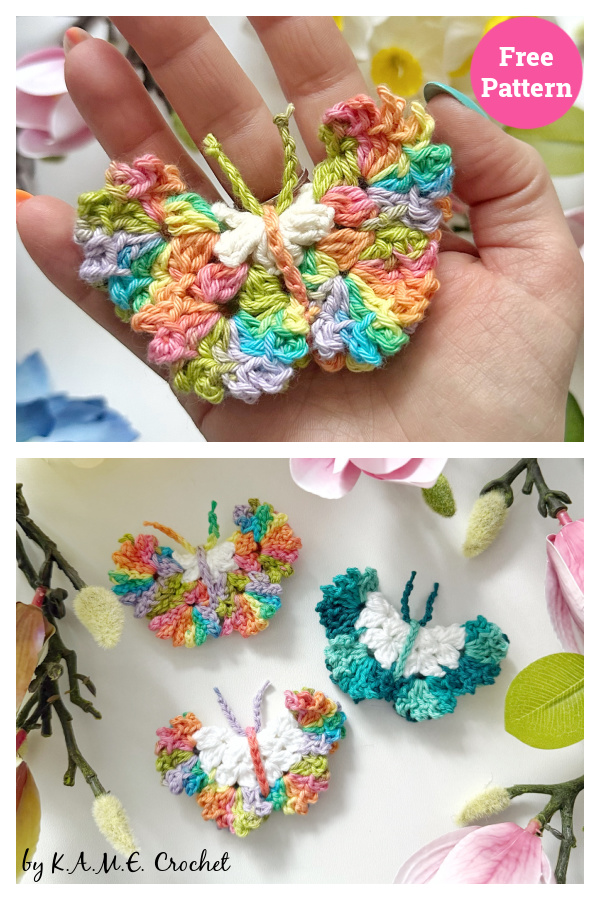 Rufflewing Butterfly Free Crochet Pattern