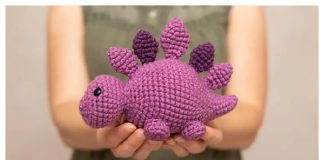 Sammy the Stegosaurus Amigurumi Free Crochet Pattern